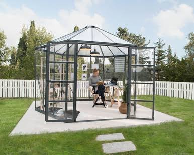 Canopia by Palram Oasis 12 ft. Greenhouse Kit - Grey Structure & Hybrid Panels