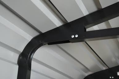 Steel Carport 12 x 20 x 7 ft. Galvanized Black/Charcoal, Snow Rated (35 PSF)