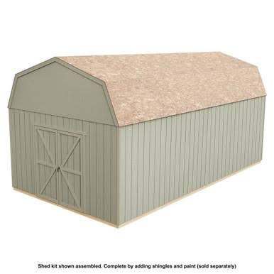 Handy Home DIY Hudson 12 ft. x 20 ft. Wooden Storage Shed with Flooring Included