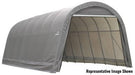 ShelterCoat 15 x 20 ft. Wind and Snow Rated Garage Round Gray STD