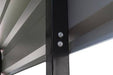 Steel Carport 12 x 20 x 7 ft. Galvanized Black/Charcoal, Snow Rated (35 PSF)