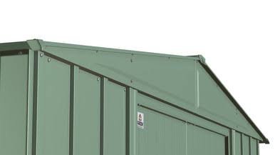 Arrow Classic Steel Storage Shed, 8x8, Sage Green