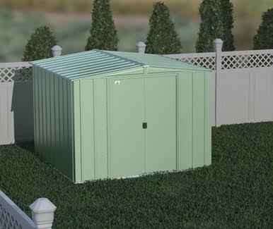 Arrow Classic Steel Storage Shed, 8x8, Sage Green