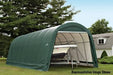 ShelterCoat 15 x 24 ft. Wind and Snow Rated Garage Round Green STD