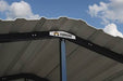 Steel Carport 12 x 20 x 7 ft. Galvanized Black/Eggshell