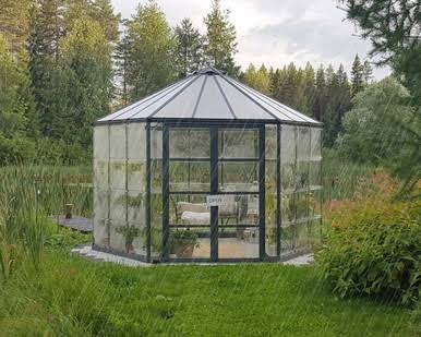 Canopia by Palram Oasis 12 ft. Greenhouse Kit - Grey Structure & Hybrid Panels