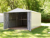 Commander 10 x 15 ft. Steel Storage Building Eggshell