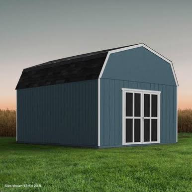 Handy Home DIY Hudson 12 ft. x 20 ft. Wooden Storage Shed with Flooring Included