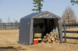 ShelterLogic Shed-in-a-Box 10 x 10 x 8 ft Peak Gray