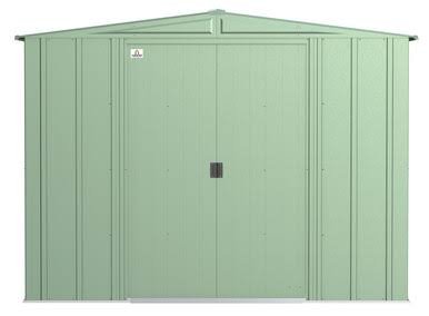 Arrow Classic Steel Storage Shed, 8x8, Sage Green