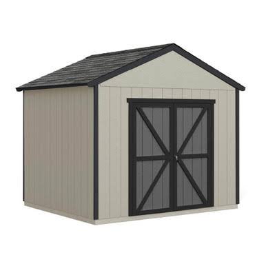Handy Home DIY Rookwood 10 ft. x 8 ft. Wooden Storage with Flooring Included
