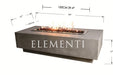 Elementi 60" Granville Fire Table - Propane or Natural Gas