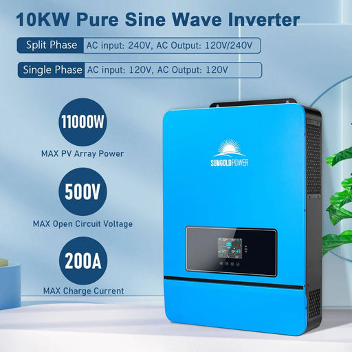 SunGoldPower 10KW 48V Split Phase Solar Inverter Charger SPH10K48SP