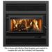 Ventis HE250R ZC Wood Burning Fireplace with Blower -Unit VB00015